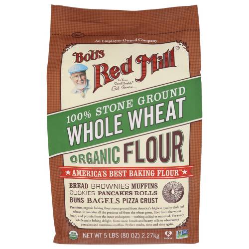 Bob's Red Mill Organic Stone Ground Whole Wheat Flour