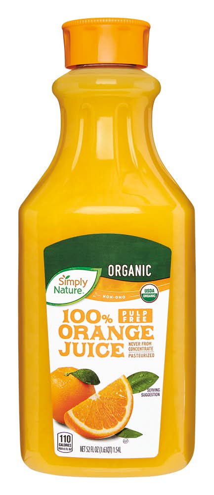 Simply Nature 100% Organic Juice Drink, Orange (52 fl oz)