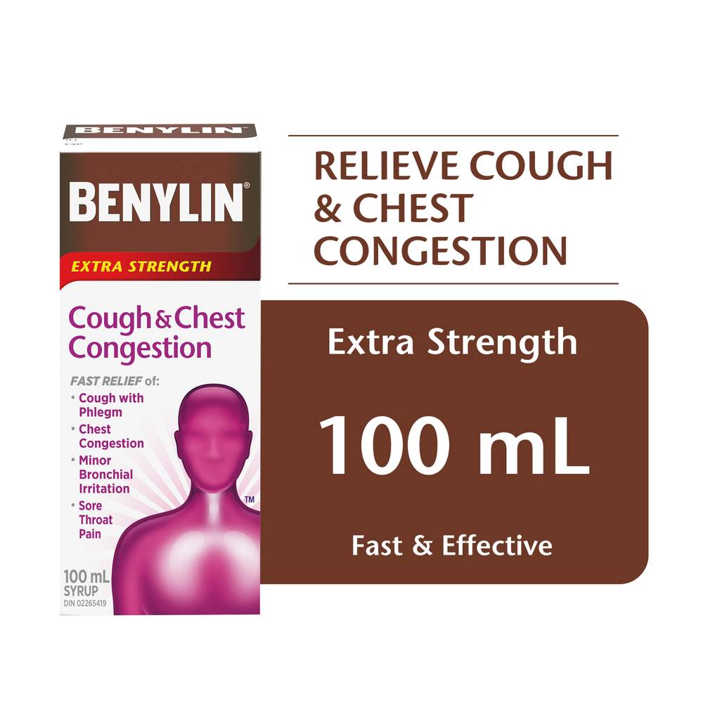 Benylin Extra Strength Cough and Chest Congestion Syrup (100 ml)