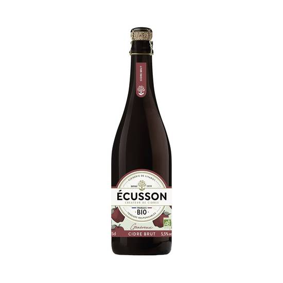 Ecusson - Cidres brut bio genereux (750 ml)