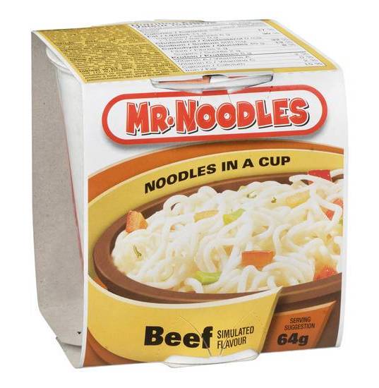 Mr Noodle à saveur de boeuf 64g