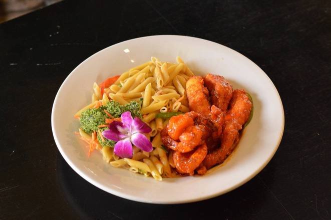 Rasta Pasta with Shrimp & Chicken