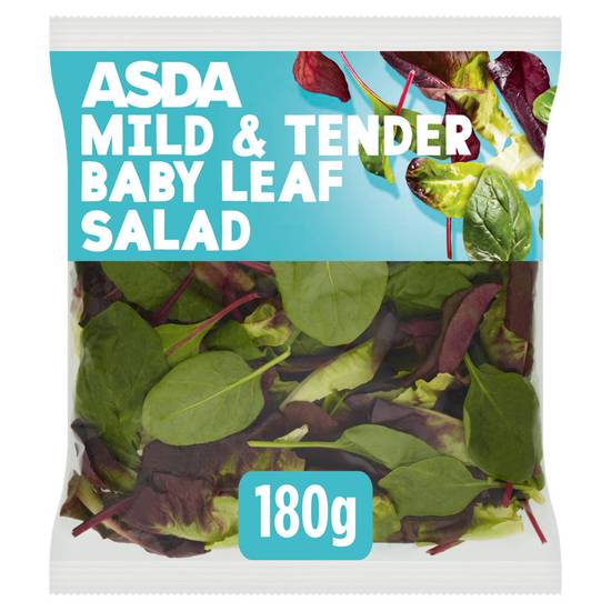 Asda Mild & Tender Baby Leaf Salad 180g