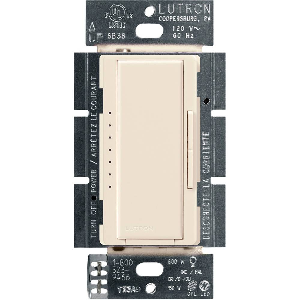 Lutron Maestro Multi-location LED Touch Light Dimmer Switch, Light Almond | MACL-153MLH-LA