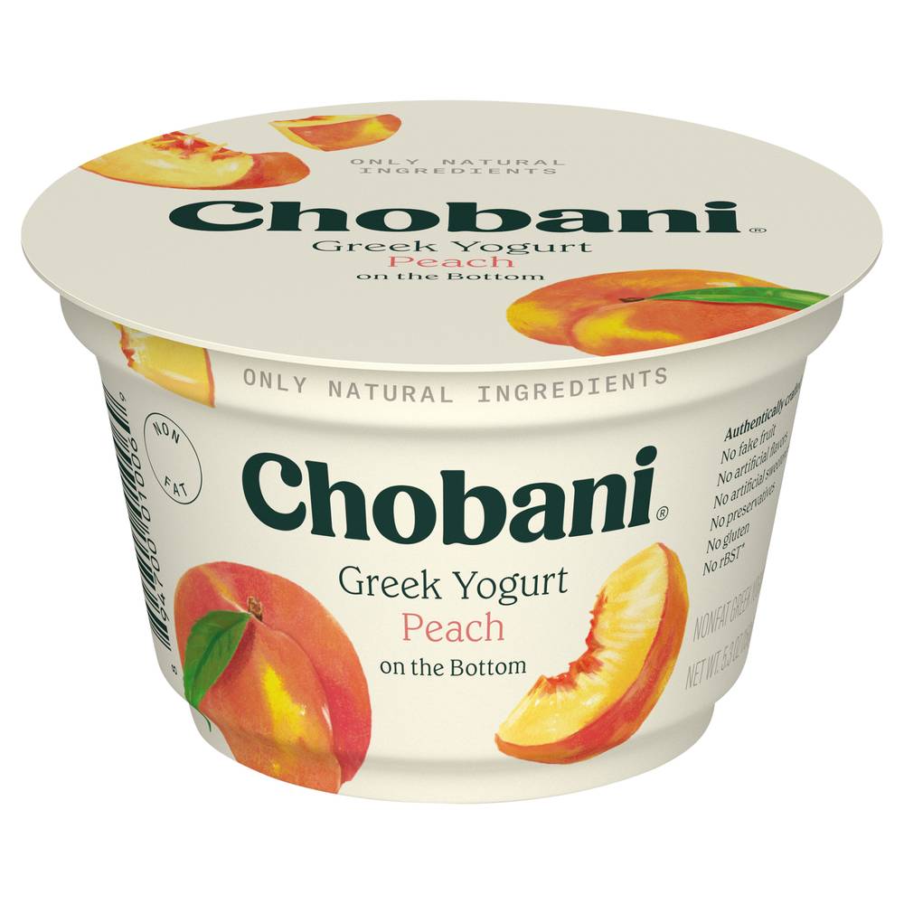 Chobani Peach on the Bottom Greek Yogurt (5.3 oz)