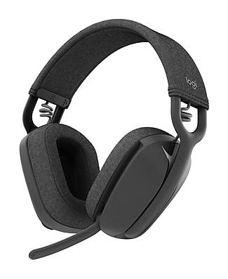 Logitech Zone Vibe 100 Wireless Noise Canceling Bluetooth Headset, Graphite (981-001256)