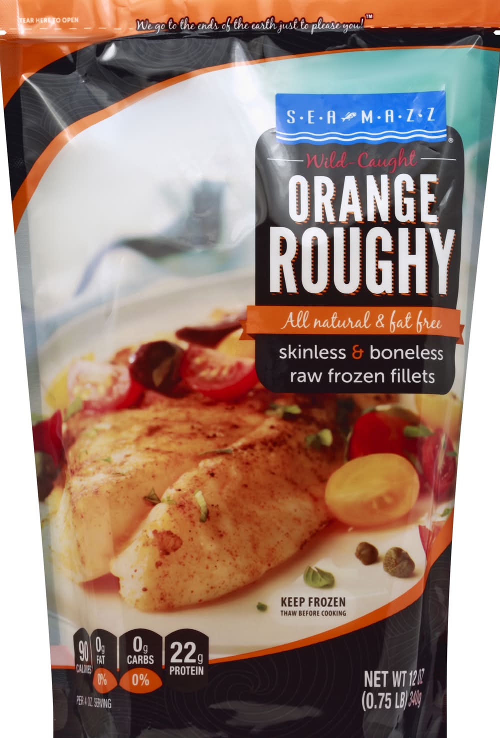 Sea Mazz Mild Caught Orange Roughy Fillets (12 oz)