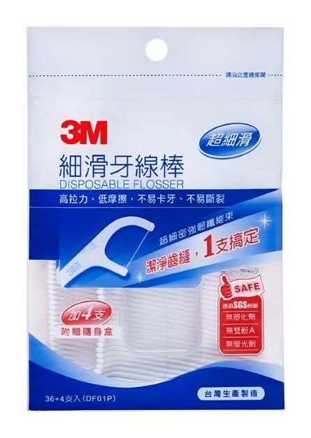 3M細滑牙線棒 36+4支