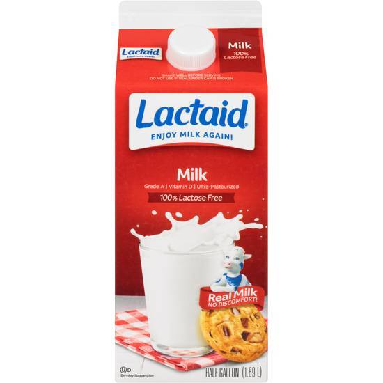 Lactaid 100% Lactose Free Whole Milk (0.5 gal)