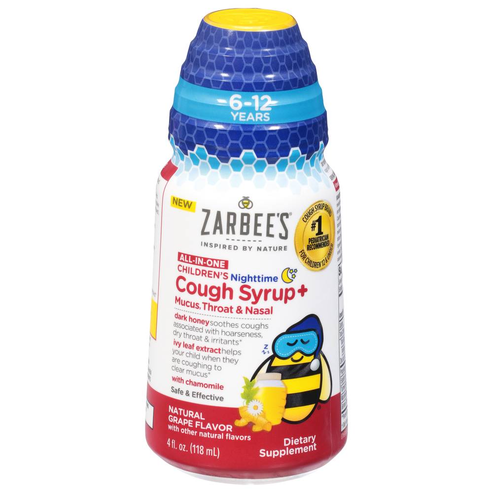 Zarbee's All-In-One Children's Nighttime Cough Syrup (4 fl oz)