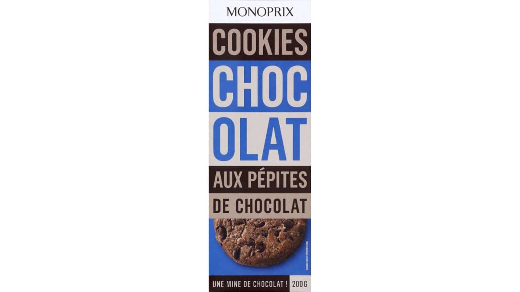 Monoprix - Cookies, chocolat (12)