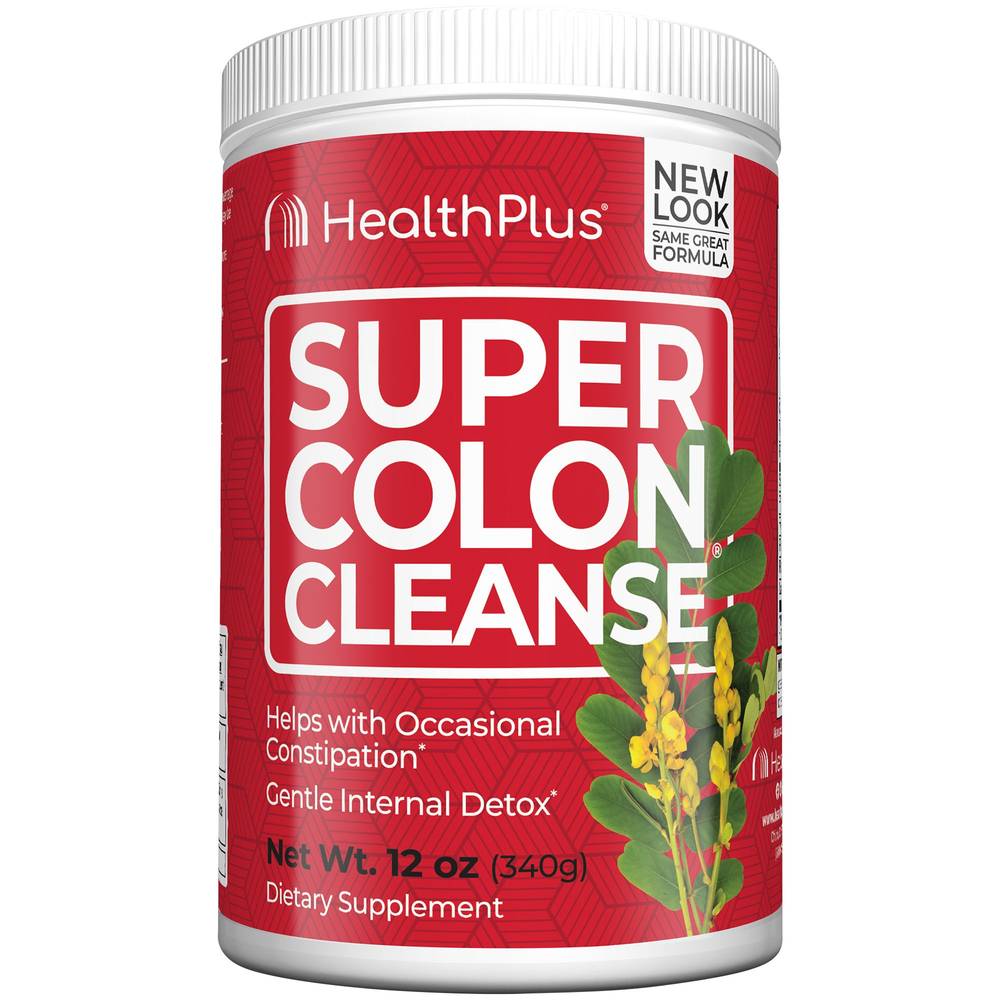 Health Plus Super Colon Cleanse With Psyllium Husks and Senna Leaf (12 oz)