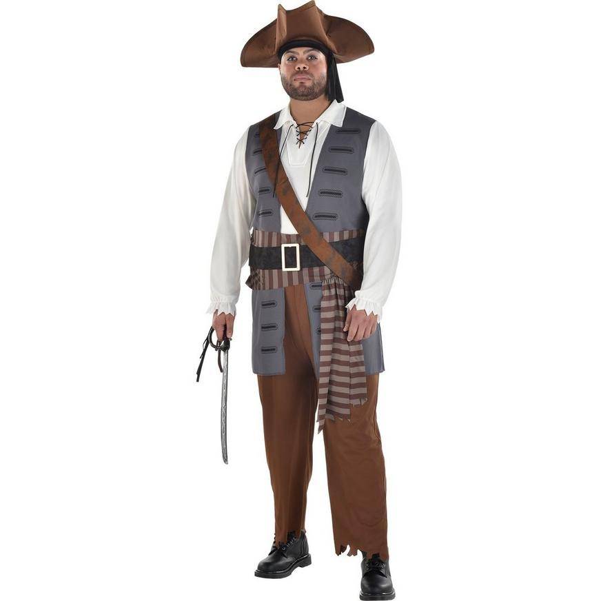 Adult Shiver Me Timbers Pirate Plus Size Costume - Size - Plus