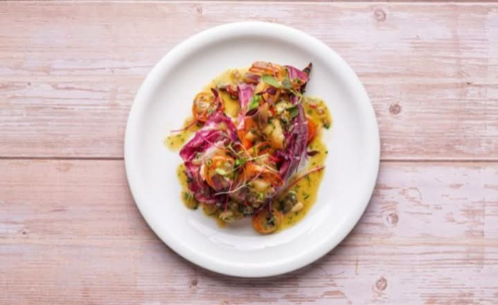 Sambuca flamed prawns