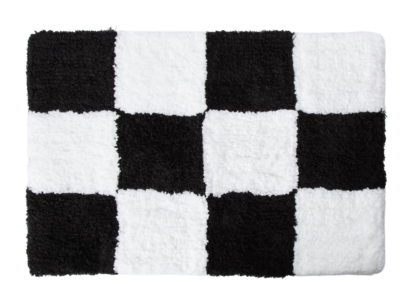 Super Shaggy Rug Black/White