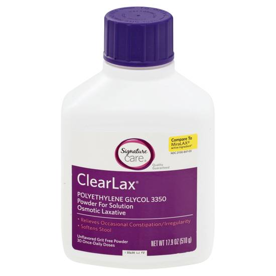 Clearlax Polyethylene Glycol Osmotic Laxative Powder (17.9 oz)