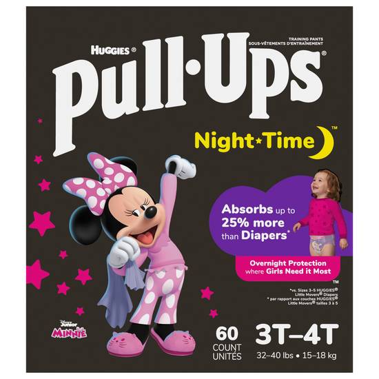 Huggies Pull-Ups 3t-4t Training Pants Night Time Disney (60 ct)