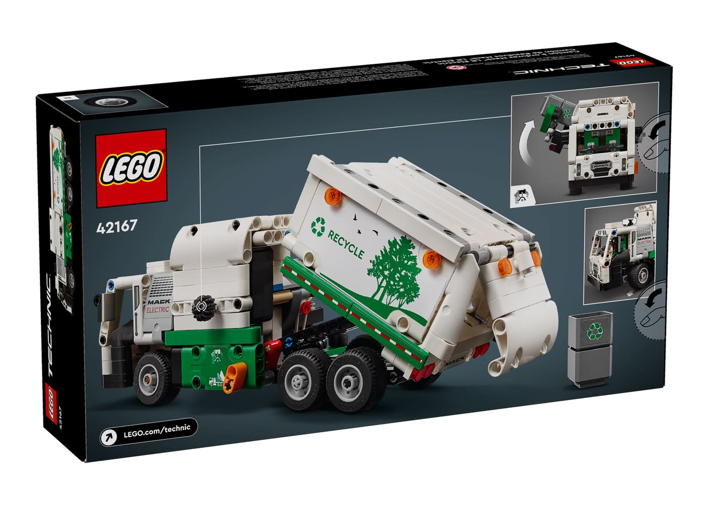 LEGO Technic Mack Lr Electric Garbage Truck Toy (503 ct)