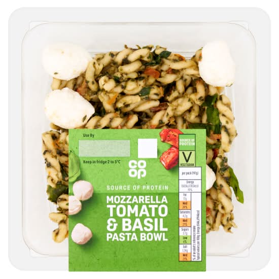 Co-op Mozzarella Tomato & Basil Pasta Bowl (197g)