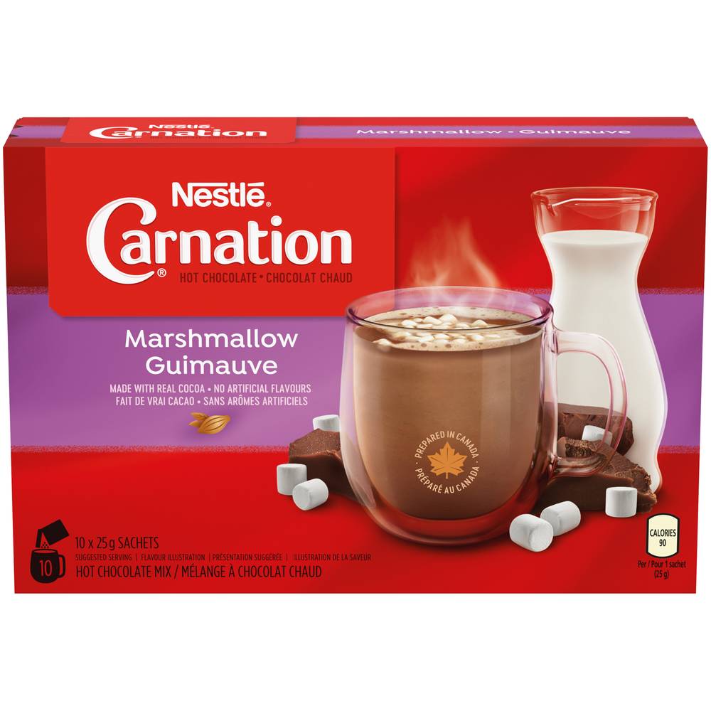 Carnation Marshmallow Hot Chocolate Mix (250 g, 10 ct)