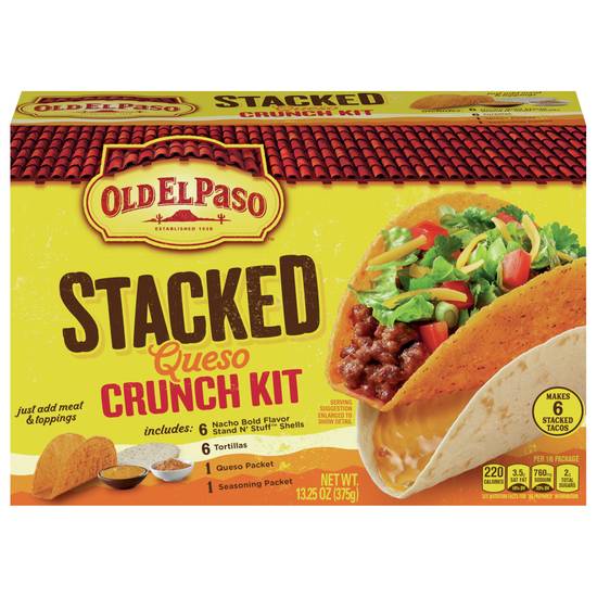 Old El Paso Stacked Crunch Dinner Kit (6 ct) (queso)