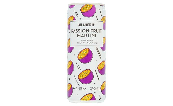 All Shook Up Passion Fruit Martini Cocktail 250ml (400310)