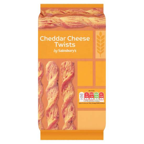 Sainsbury's Cheddar Cheese Twists 125g