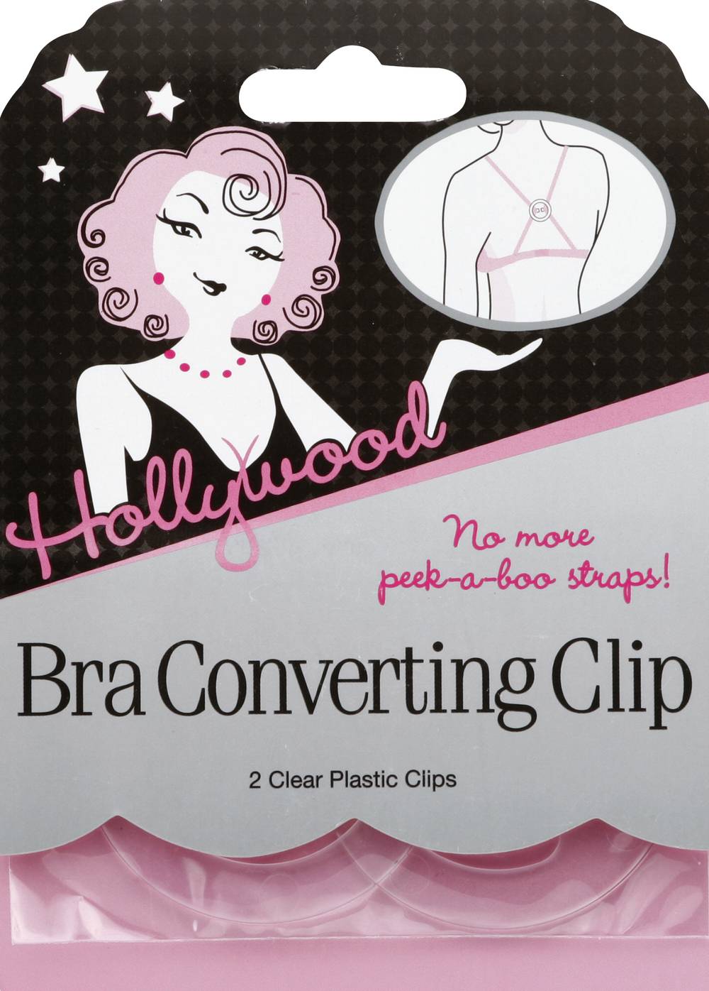 Hollywood Bra Converting Clip, Clear (2 ct)