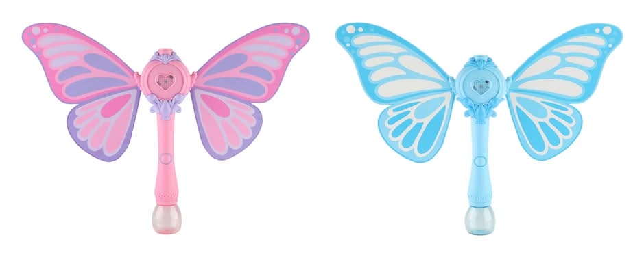 Outdoor Fun Kids' Butterfly Bubble Wand Toy, Assorted Colors, 1-ct.