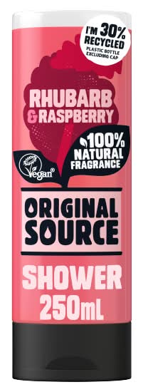Original Source Sweet Rhubarb-Raspberry, Vegan Shower Gel (250ml)