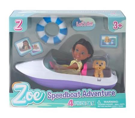 Zoë Speedboat Adventure 4-Piece Set Brunette