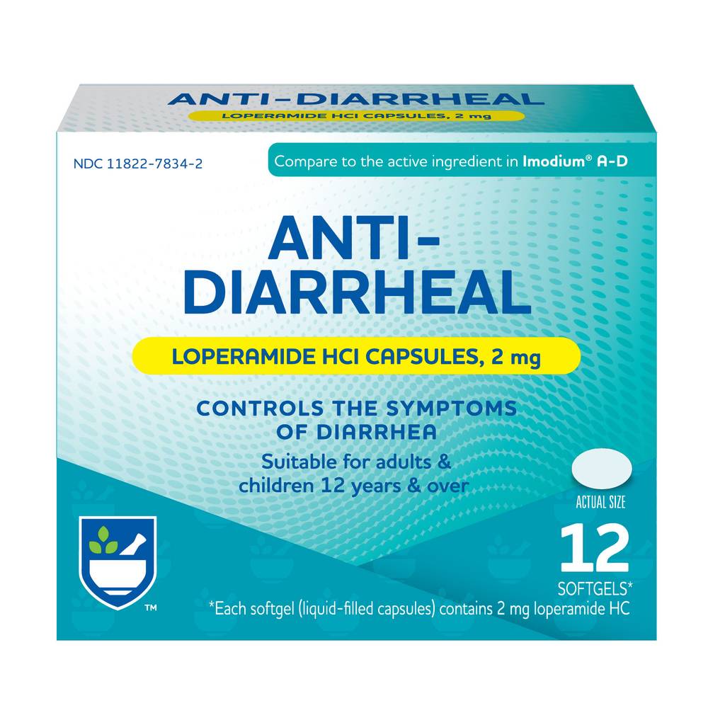 Rite Aid Pharmacy Loperamide Tablets AntiDiarrheal (12 ct)