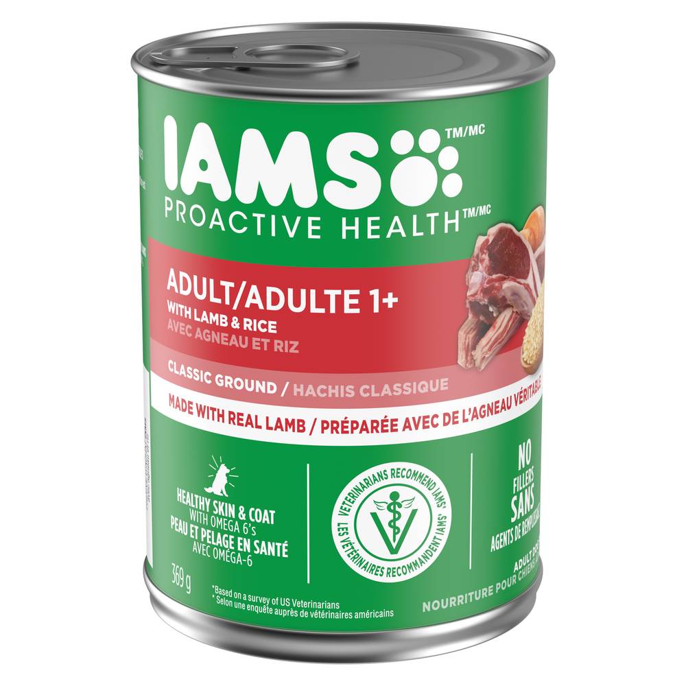 Iams Proactive Health Lamb & Rice Adult Wet Dog Food (369 g)