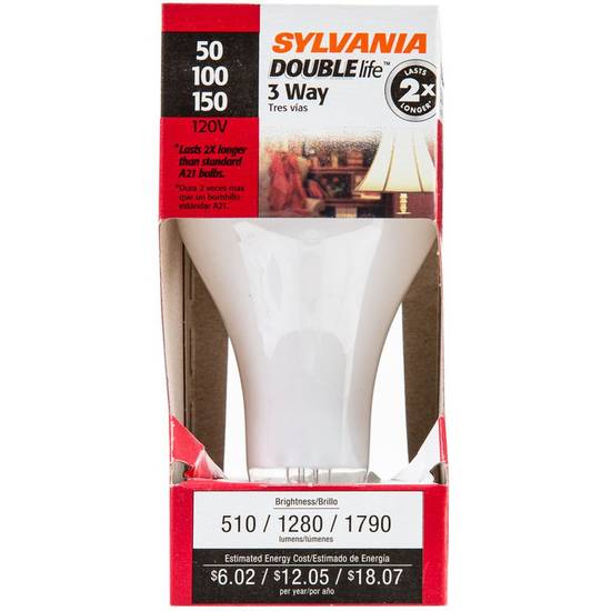 Sylvania Double Life 3 Way Light Bulb Soft White 120v (1 unit)