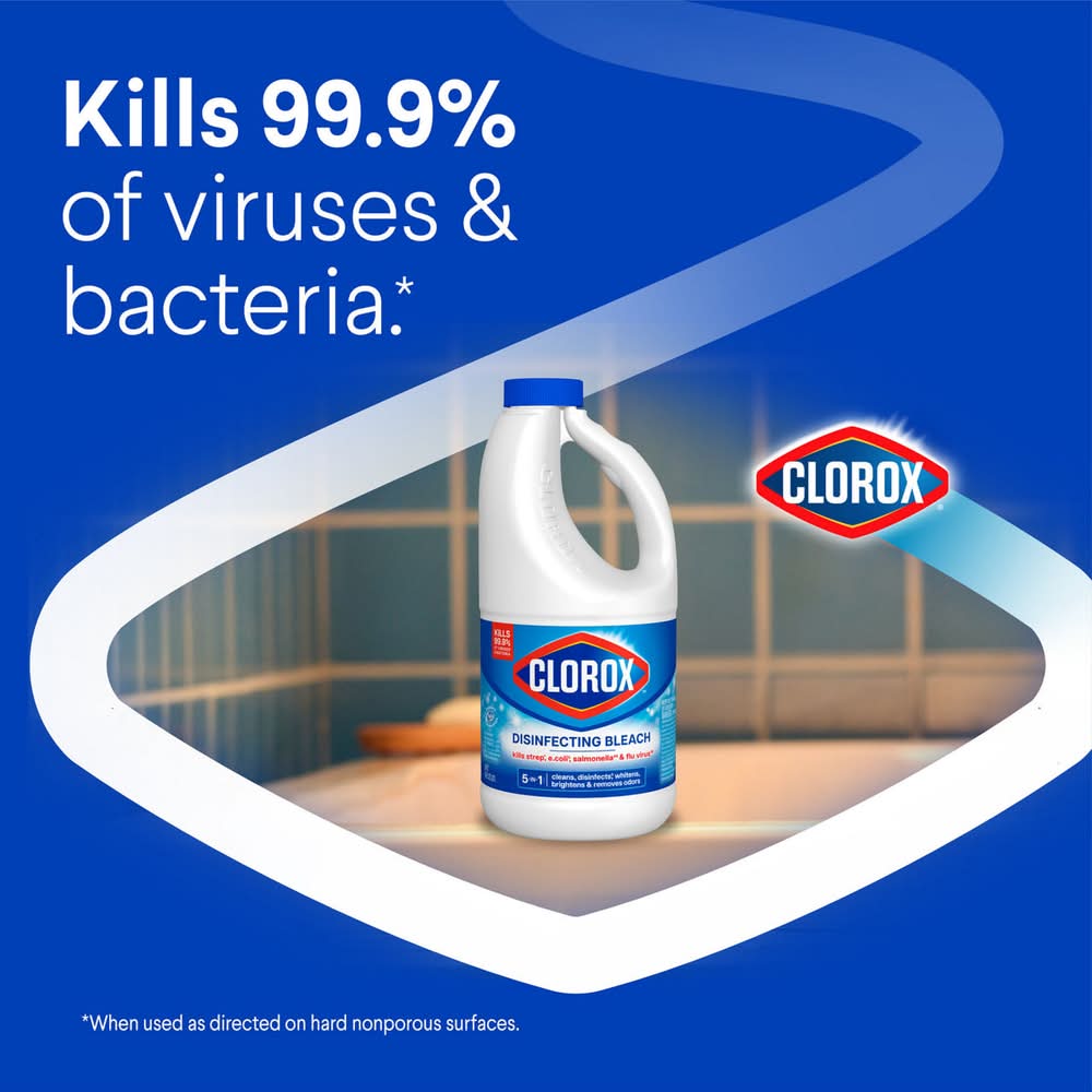 Clorox Disinfecting Bleach 43 Fl. Oz. Bottle