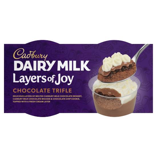 Cadbury Dairy Milk Layers Of Joy Chocolate Trifle 2 X 90 (180g)