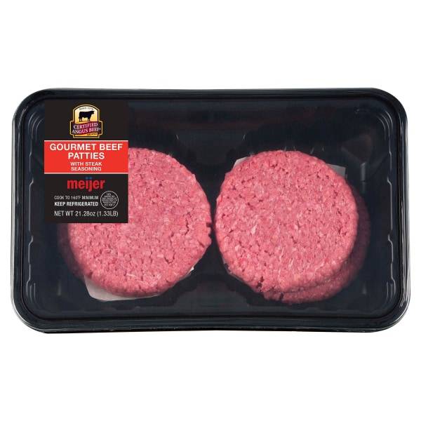 Meijer Certified Angus Beef Steak Seasoned Patties (4 ct)