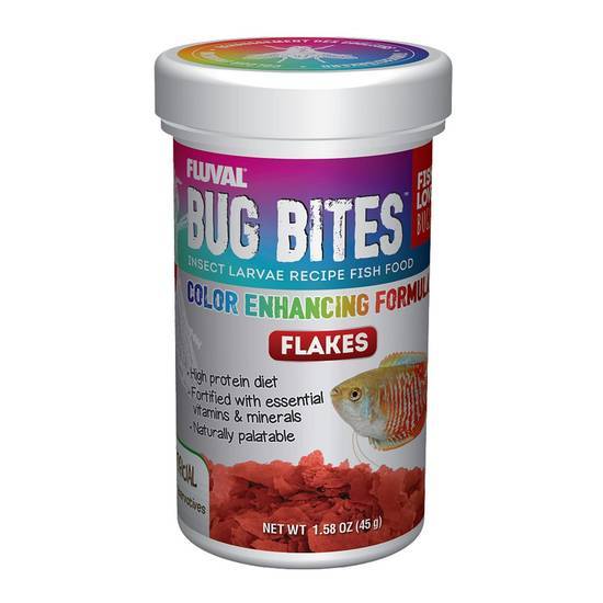 Fluval Bug Bites Color Enhancing Flakes (1.6 oz)
