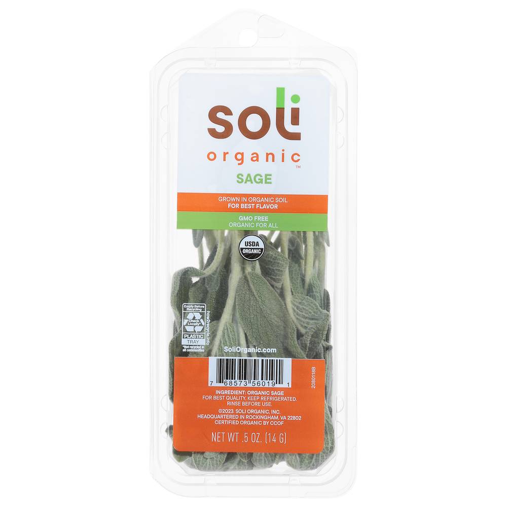 Soli Organic Fresh Sage