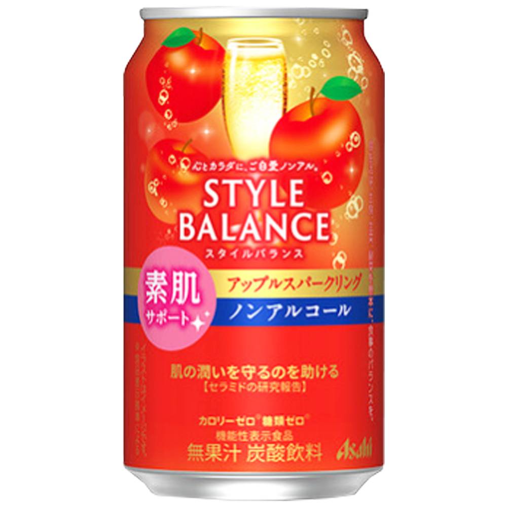 アサヒ　スタイルバランス素肌サポート　アップルスパークリング/350ml