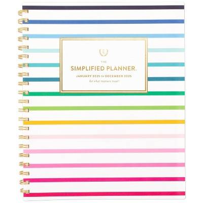 Emily Ley for At-A-Glance 2025 Weekly/Monthly Planner 11"x9.25" Stripe