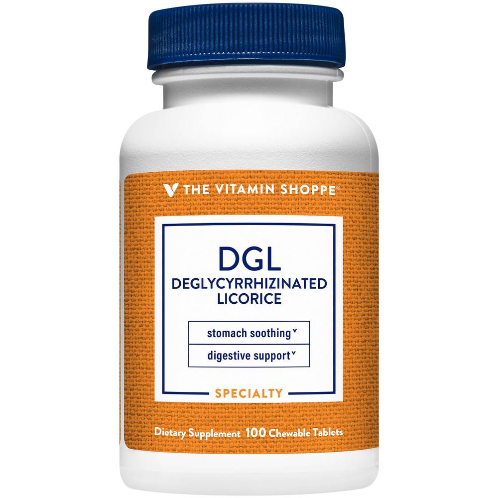 The Vitamin Shoppe Dgl Deglycyrrhizinated Licorice Tablets (100 ct)