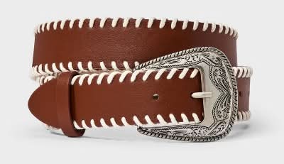 Wild Fable Western Belt, S, Brown