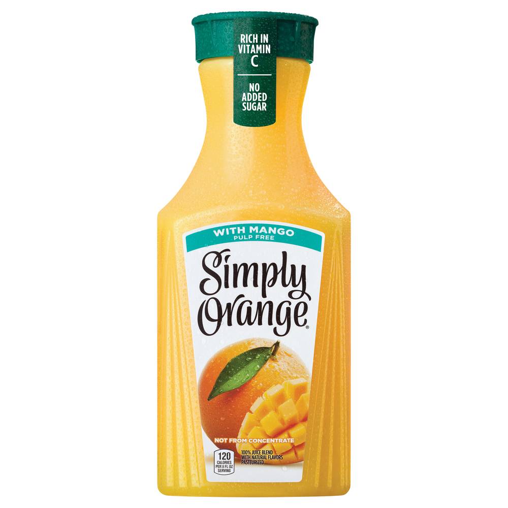 Simply Orange Mango Pulp Free Juice Blend (52 oz)