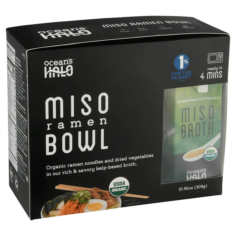 Ocean's Halo Organic Ramen Noodles & Dried Vegetables in Broth (10.9 oz)