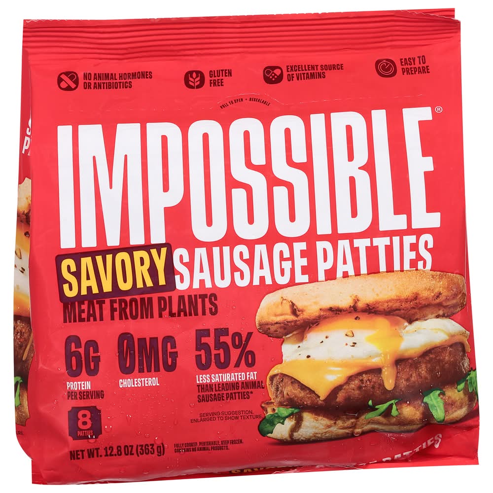 Impossible Savory Sausage Patties (12.8 oz, 8 ct)