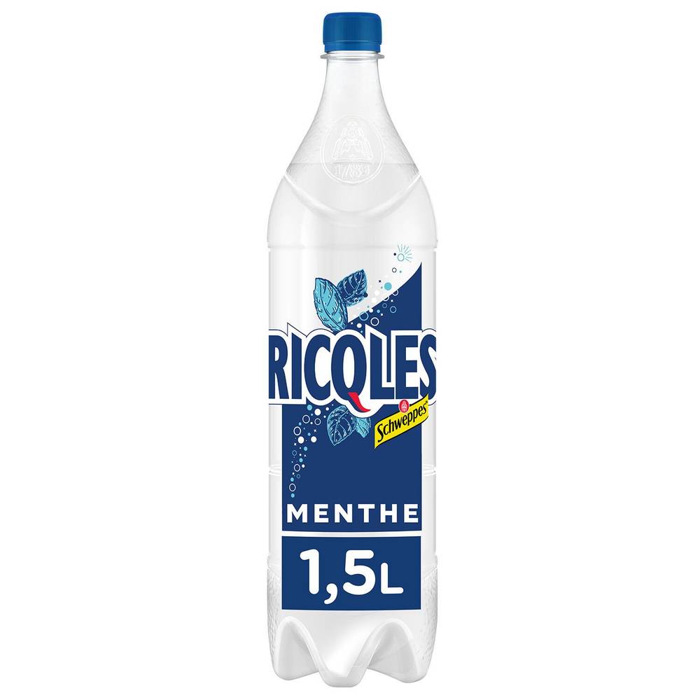 Schweppes - Ricqlès boisson gazeuse saveur menthe (1,5 L)
