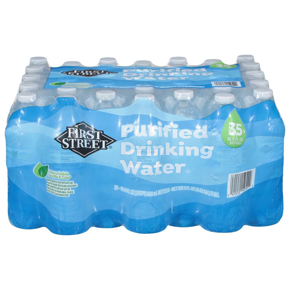 First Street Purified Drinking Water (35 ct, 16.9 fl oz)