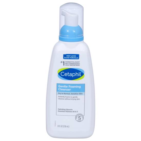 Cetaphil Gentle Foaming Cleanser Face Wash (8 oz)