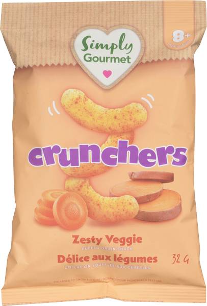 Simply Gourmet Crunchers Zesty Veggie Baby Snack (39 g)